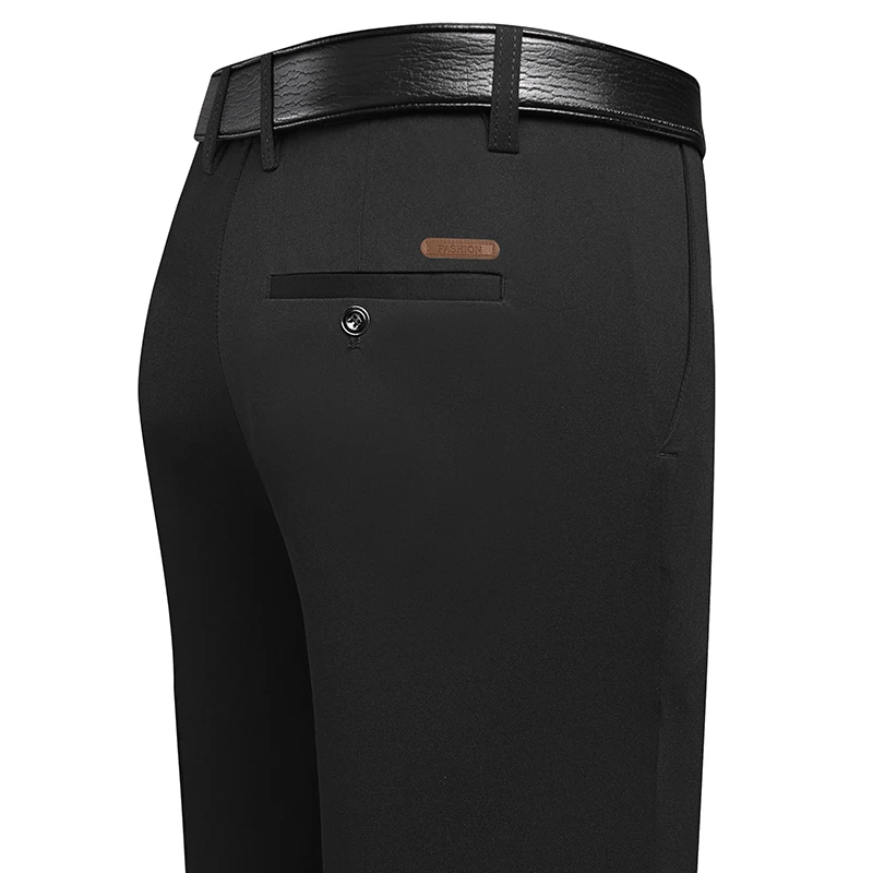 Men Formal Wear Pants - Męskie spodnie wizytowe o prostej nogawce,