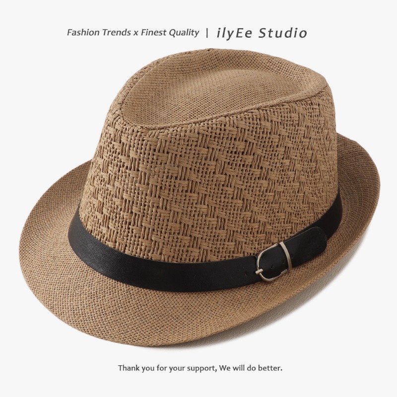 Men'S Vintage Formal Wear - Męski letni kapelusz Panama Fedora z