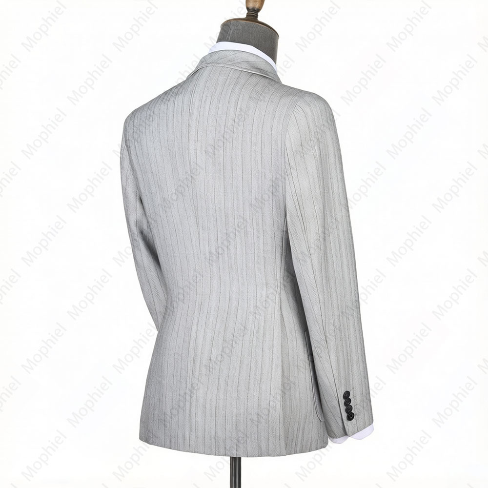 Mophiel Jasnoszary Garnitur Mę – Men Formal Wear Pants recenzja i cena