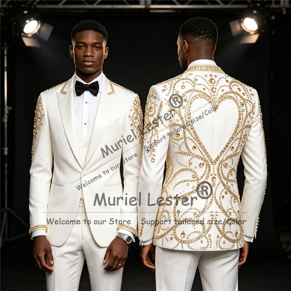 3-częściowy zestaw: męski garn – Men Formal Wear Pants recenzja i cena