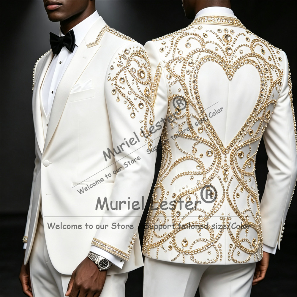 3-częściowy zestaw: męski garn – Men Formal Wear Pants recenzja i cena