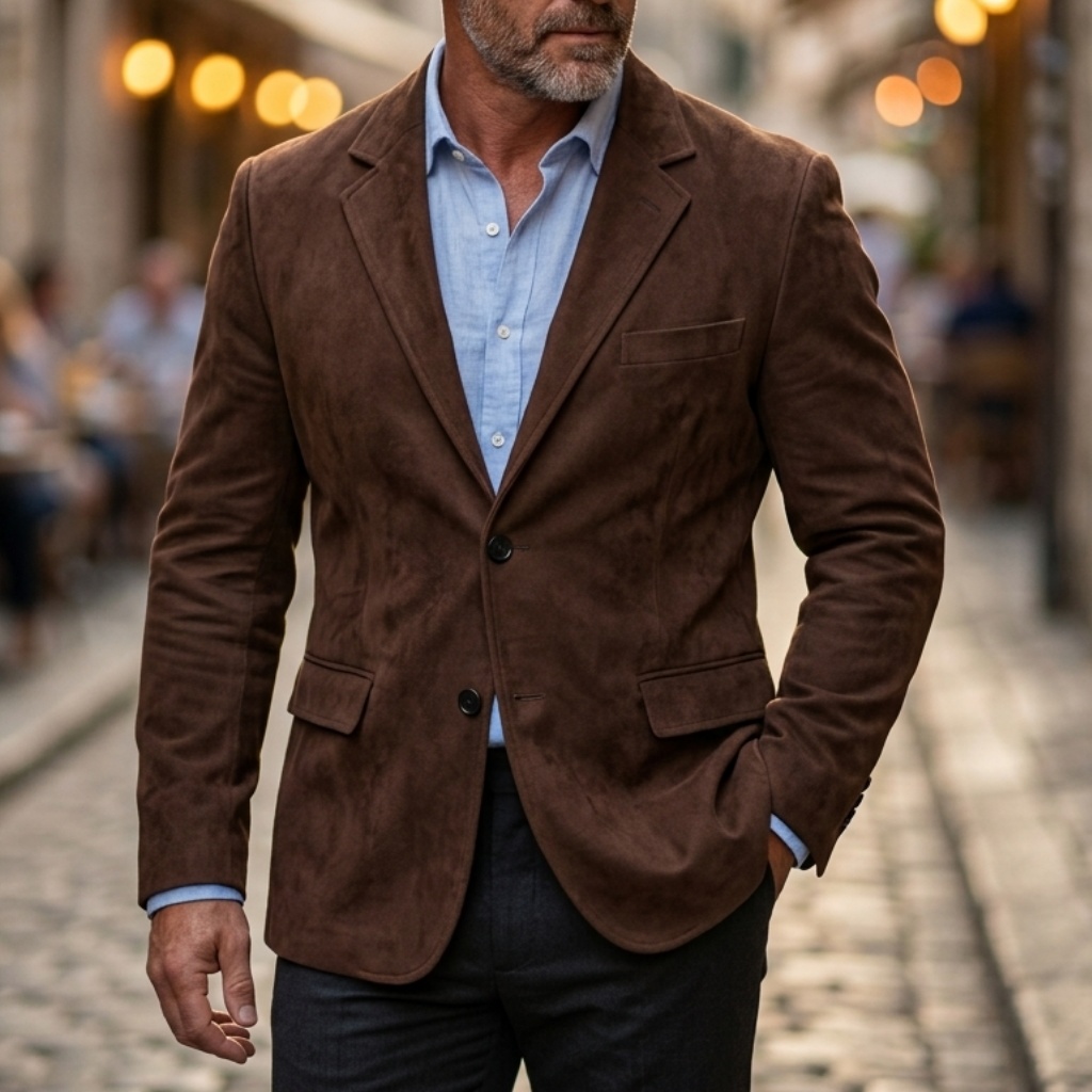 Męska kurtka blazer zamszowa w – Men'S Vintage Formal Wear recenzja i cena