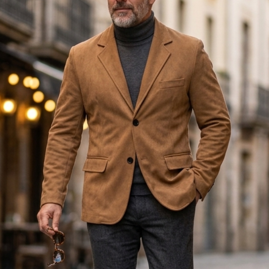 Męska kurtka blazer zamszowa w – Men'S Vintage Formal Wear recenzja i cena