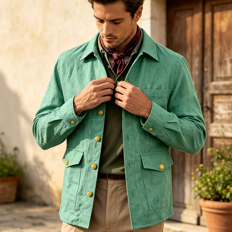 Męska lniana kurtka vintage z  – Men'S Vintage Formal Wear recenzja i cena