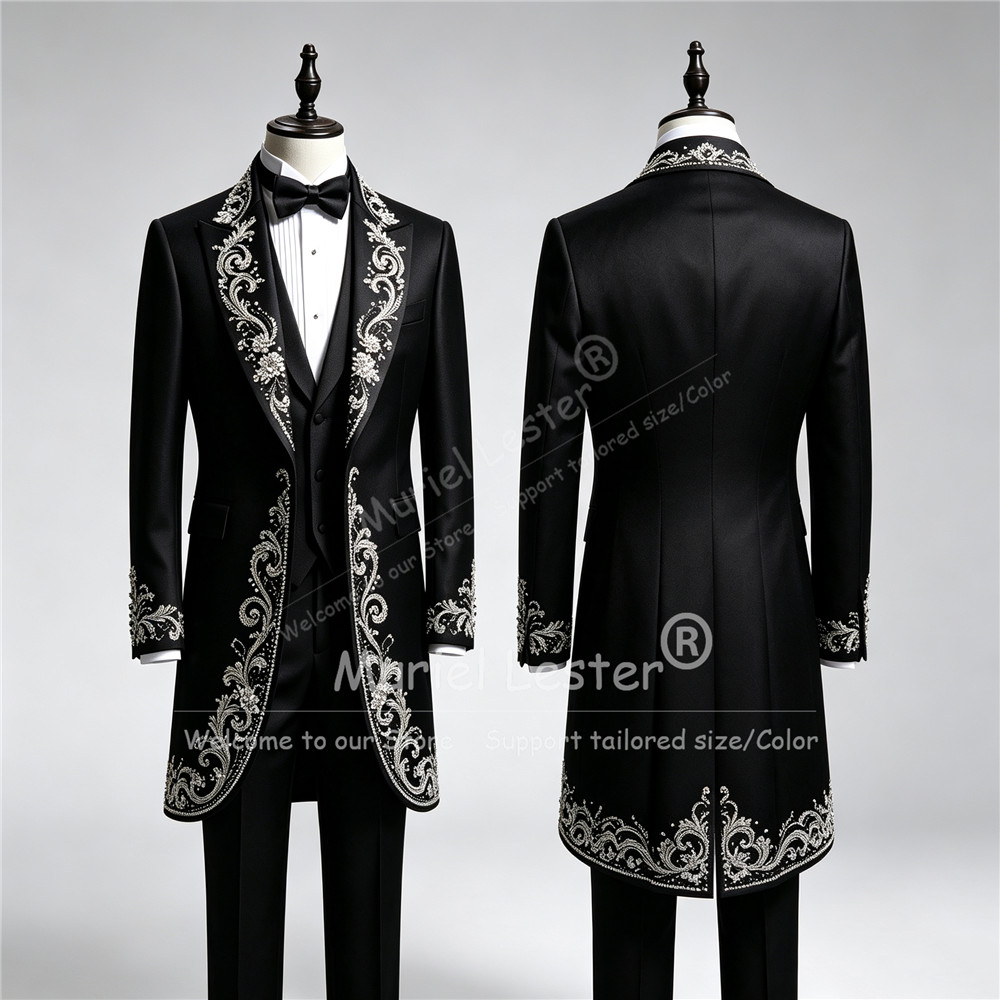 Luksusowe męskie garnitury ślu – Men Formal Wear Pants recenzja i cena