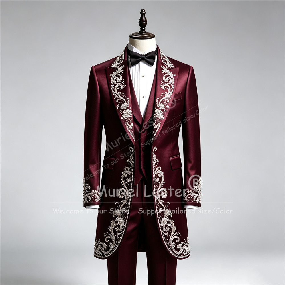 Luksusowe męskie garnitury ślu – Men Formal Wear Pants recenzja i cena